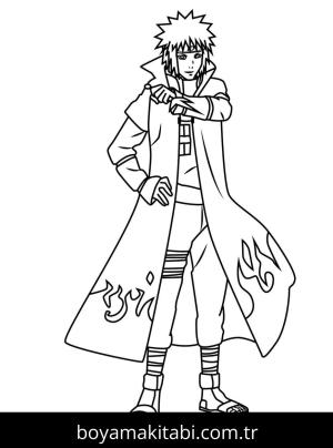 Naruto boyama sayfası – çocuk aktivitesi, PDF indir