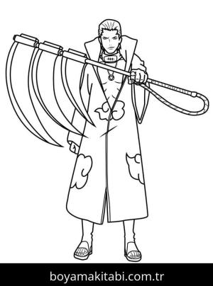 Naruto boyama sayfası – boyama çalışması, yaratıcılığı geliştirir