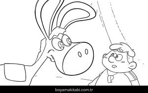 Nasreddin Hoca boyama sayfası – kolay boyama, eğitici aktivite