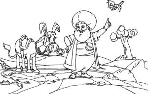 Nasrettin Hoca boyama sayfası,  coloring page, Nasreddin Hoca (Nasrettin Hoca) Boyama Sayfası, 