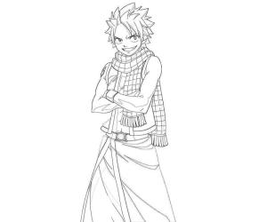 Natsu boyama sayfası,  coloring page, Natsu Komik, 