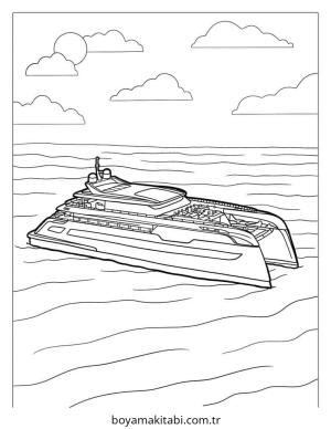 Nehir boyama sayfası – boyama etkinliği, çocuk aktivitesi