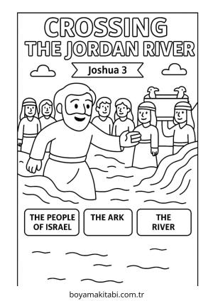 Nehir boyama sayfası – el becerilerini geliştirir, boyama çalışması