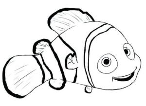 Nemo boyama sayfası,  coloring page, Komik Nemo, 