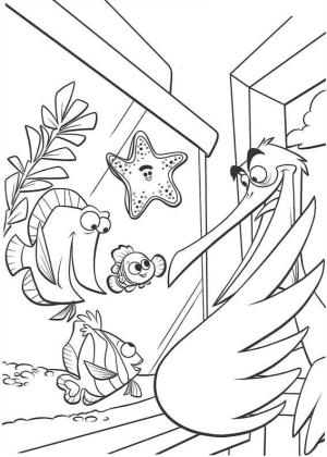 Nemo boyama sayfası,  coloring page, Nemo’yu Bulan Nigel, 