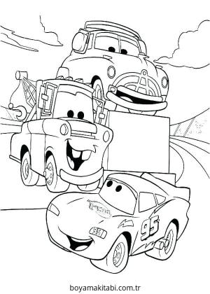 Neon boyama sayfası – çocuklar için, çizgi film temalı