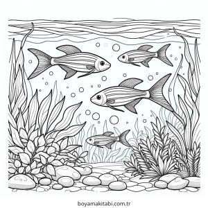 Neon boyama sayfası – eğlenceli etkinlik, el becerilerini geliştirir