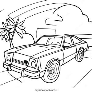 Neon boyama sayfası – renkli çizimler, okul öncesi