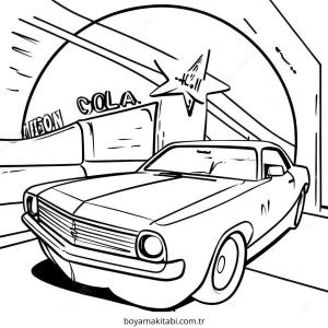 Neon boyama sayfası – eğitici aktivite, yaratıcılık