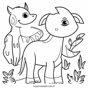 Neon boyama sayfası – okul öncesi, evde etkinlik