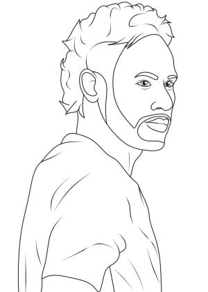 Neymar boyama sayfası,  coloring page, Neymar’ı yazdır, 