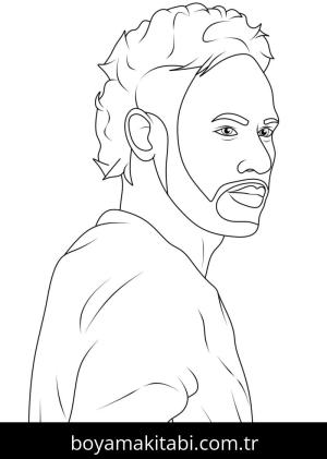 Neymar boyama sayfası – ücretsiz yazdır, boyama etkinliği