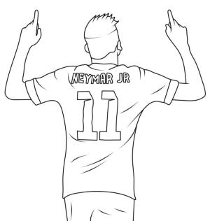 Neymar boyama sayfası,  coloring page, Neymar Ücretsiz, 