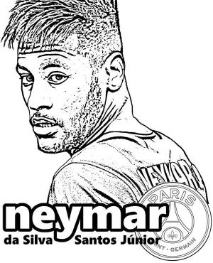 Neymar boyama sayfası,  coloring page, Neymar Etkileyici, 