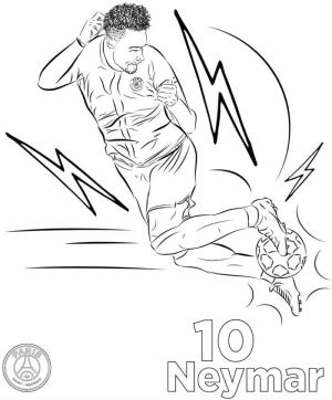 Neymar boyama sayfası,  coloring page, Neymar Futbolcu Özgür, 