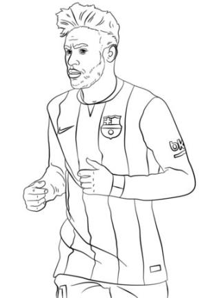 Neymar boyama sayfası,  coloring page, Harika Neymar, 