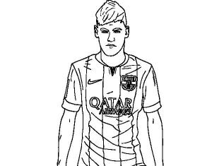 Neymar boyama sayfası,  coloring page, Neymar Kızgın, 