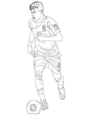 Neymar boyama sayfası,  coloring page, Neymar Yazdırılacak, 