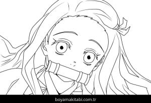 Nezuko boyama sayfası – yaratıcılığı geliştirir, keyifli zaman