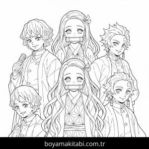 Nezuko boyama sayfası 48378,  coloring page, 