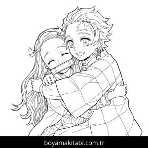 Nezuko boyama sayfası 48385,  coloring page, 