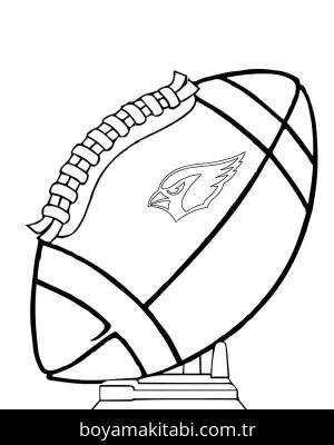 NFL boyama sayfası – sevimli karakter, sanatsal çalışma