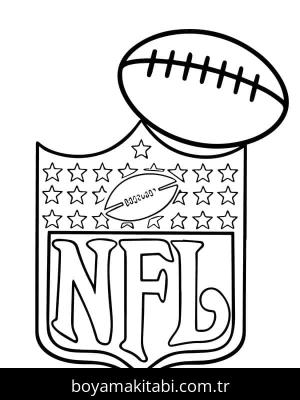 NFL boyama sayfası – evde etkinlik, ücretsiz yazdır