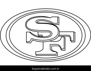 NFL boyama sayfası – sanatsal çalışma, çocuklar için