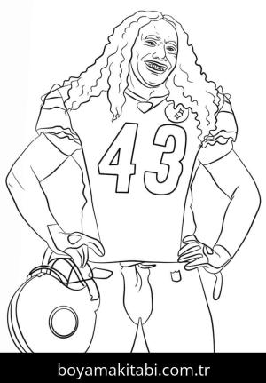 NFL boyama sayfası – kolay boyama, eğitici aktivite
