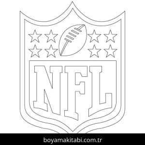 NFL boyama sayfası – renkli çizimler, okul öncesi