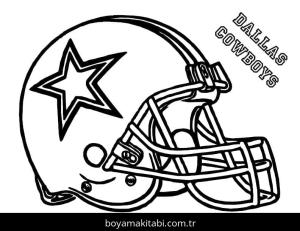 NFL boyama sayfası – eğlenceli etkinlik, el becerilerini geliştirir