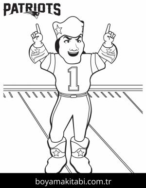 NFL boyama sayfası – yaratıcılığı geliştirir, keyifli zaman