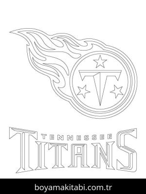 NFL boyama sayfası – çizgi film temalı, basit çizim