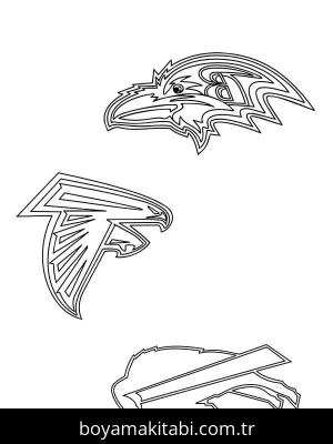 NFL boyama sayfası – eğitici aktivite, yaratıcılık