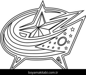 NHL boyama sayfası – sevimli karakter, sanatsal çalışma