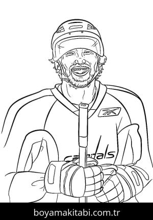 NHL boyama sayfası – keyifli zaman, renkli çizimler
