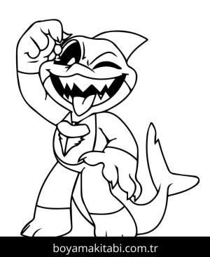 Nightmare Critters boyama sayfası – kolay boyama, eğitici aktivite