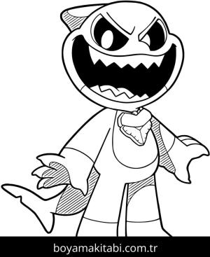 Nightmare Critters boyama sayfası – eğlenceli etkinlik, el becerilerini geliştirir