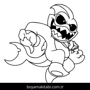 Nightmare Critters boyama sayfası – eğitici aktivite, yaratıcılık