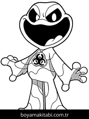 Nightmare Critters boyama sayfası – el becerilerini geliştirir, boyama çalışması