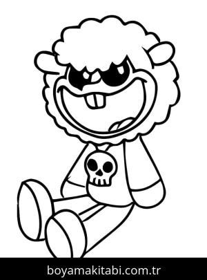 Nightmare Critters boyama sayfası – boyama çalışması, yaratıcılığı geliştirir