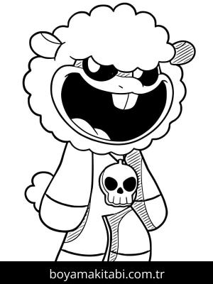 Nightmare Critters boyama sayfası – yaratıcılığı geliştirir, keyifli zaman