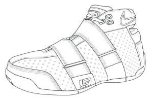 Nike boyama sayfası,  coloring page, Nike ücretsiz ayakkabı, 