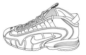 Nike boyama sayfası,  coloring page, komik, tatlı, popüler