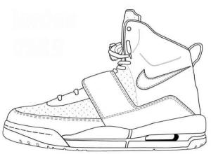 Nike boyama sayfası,  coloring page, Nike marka ayakkabıların neredeyse hiç hatası yok, 