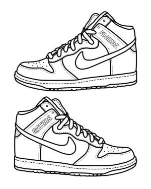Nike boyama sayfası,  coloring page, şirin, sevimli, çocuklar için
