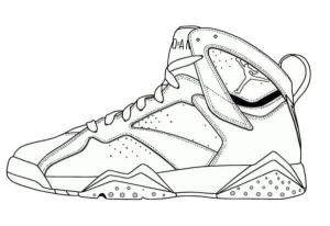 Nike boyama sayfası,  coloring page, Nike Air Jordan, 