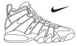 Nike boyama sayfası,  coloring page, komik, çizgi, komik
