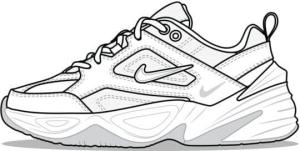 Nike boyama sayfası,  coloring page, Piyasada popüler ve talep edilen ayakkabılar, 