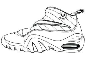 Nike boyama sayfası,  coloring page, Nike ayakkabı markası, 